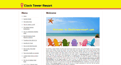 Desktop Screenshot of clocktowerresort.com